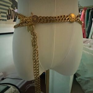 Vintage Celine Gold Carriage Chain Belt